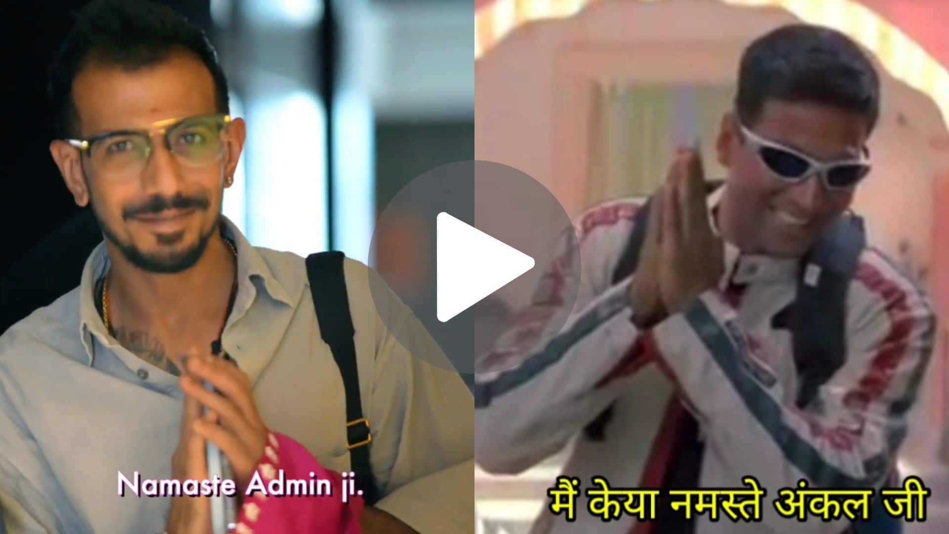 [Watch] Chahal Recreates Famous Akshay Kumar Movie Scene Upon Joining RR Camp
